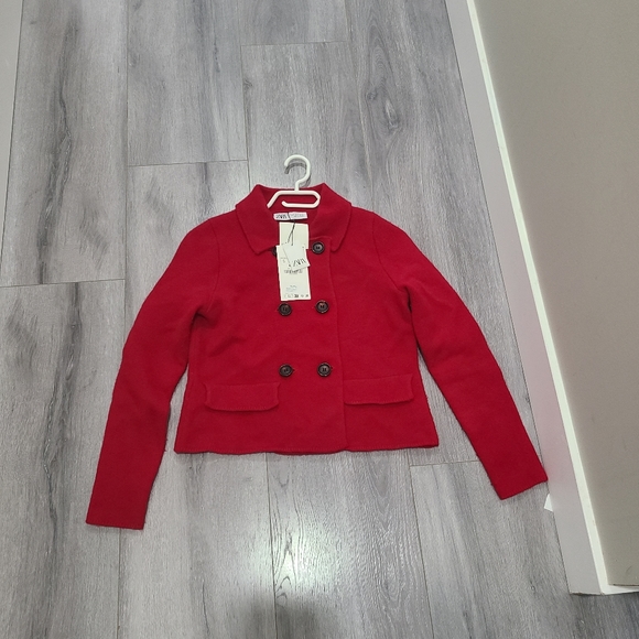 ZARA BRAND NEW 100% WOOL BLAZER Size small - Picture 7 of 8